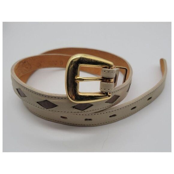 Vintage 90\'s Leather Nocona Cutout belt main image 6